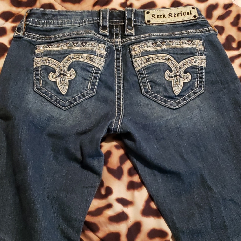 Rock Revival Easy Bootcut Jean's Size 25